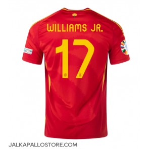 Espanja Nico Williams #17 Kotipaita EM-Kisat 2024 Lyhythihainen